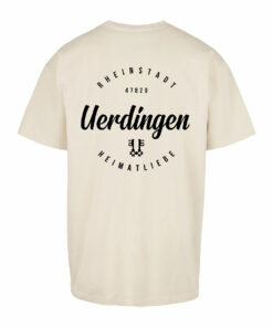 T-Shirt "Rheinstadt x Heimatliebe" Sand Oversized hinten