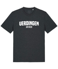 T-Shirt "Uerdingen am Rhein" Unisex dunkelgrau meliert